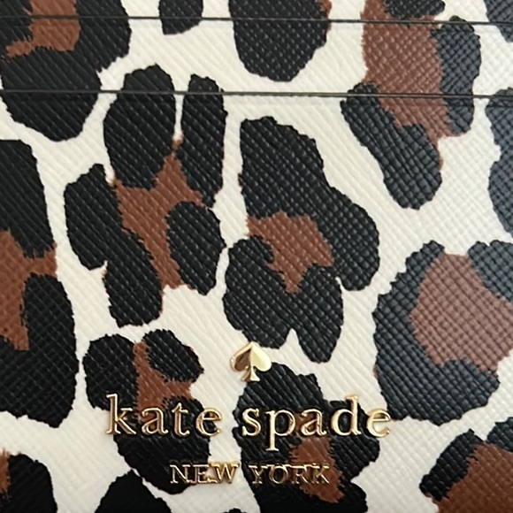 Kate Spade Leopard Print Card Holder - Picture 4 of 5